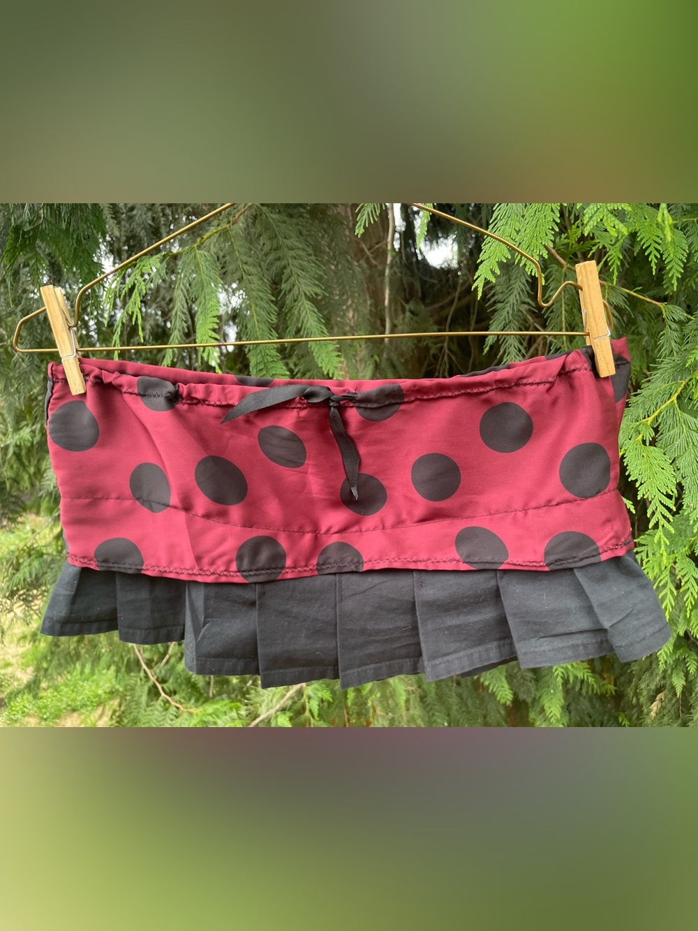 Ladybug handmade micro-mini skirt